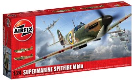 Изтребител - Supermarine Spitfire MkIa - Сглобяем авиомодел - макет