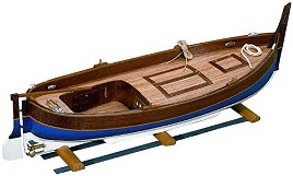 Рибарска лодка - Gozzo Mediterraneo - Сглобяем модел от дърво - макет