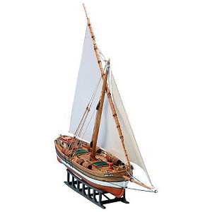 Ветроходна лодка за превоз на товари - Bregante Leudo Mediterraneo - Сглобяем модел от дърво - макет